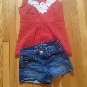 🌺AMERICAN EAGLE stretch denim shorts size 2🌺